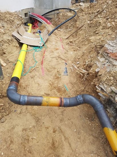 Gaz avant compteur réseaux enterrés.